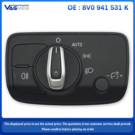 8V0 941 531 K Car Headlight Control switch Headlight button Light switch For Audi A3