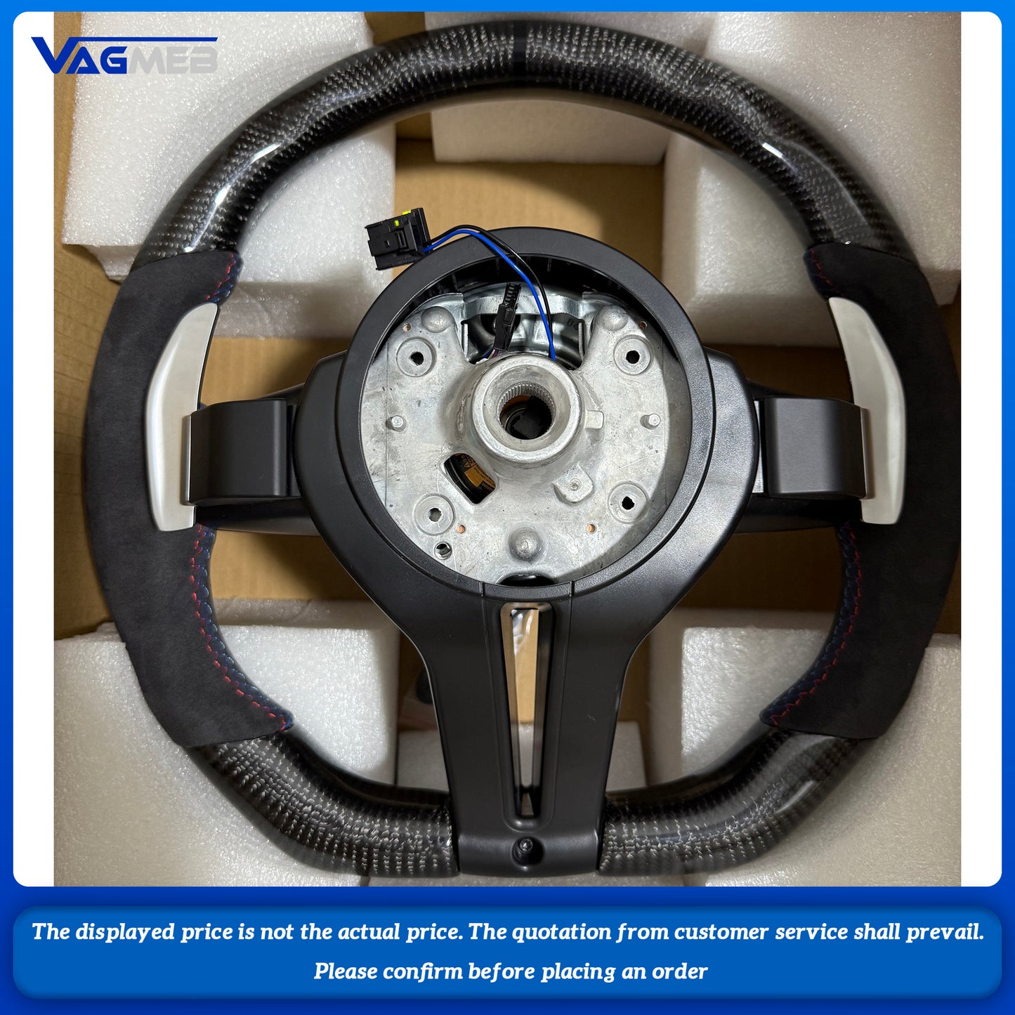 Carbon Fiber Steering Wheel For BMW M2 F87 M3 328M M5 F10 F12 M6 F06 F07 F30 F31 F01 F02 F20 F21 F22 F23 F32 F33 1 3 5 7 Series