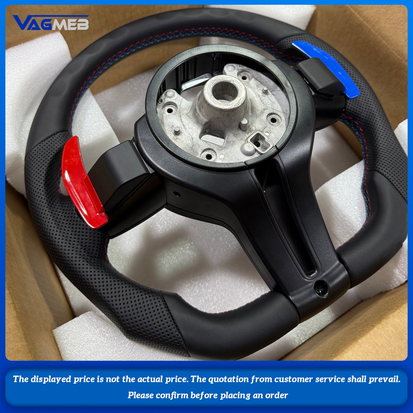 Red style Flame Demon， Steering Wheel For Bmw F30 F10 F31 F20 F25 F22 F36 F33 F32 F80 F82 F11 F18 F01 F90 E90 Steering