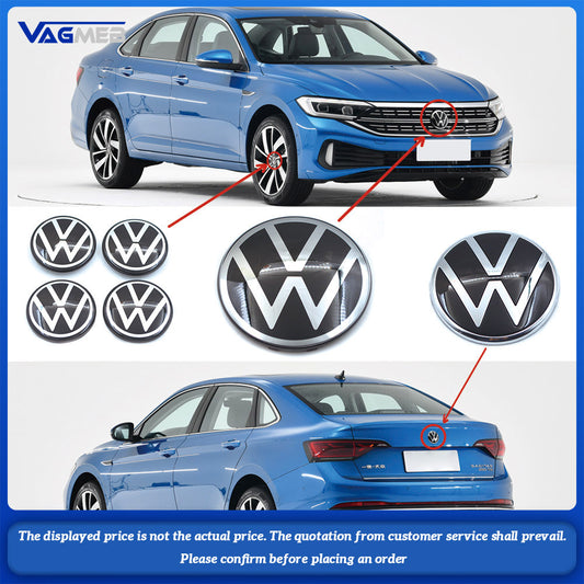 For VW Jetta MK7 Trunk logo + wheel hub + grille logo