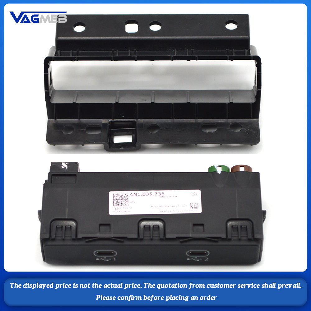 For Audi A6 A7 A8 Q7 Q8 Q8 E-tron Carplay Switch Dual USB Phone Interface 4N1 035 736 4N1035736