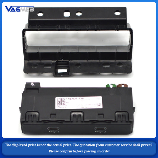 For Audi A6 A7 A8 Q7 Q8 Q8 E-tron Carplay Switch Dual USB Phone Interface 4N1 035 736 4N1035736