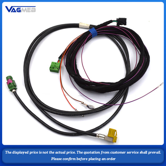 For VW Audi A4 B9 MIB 2 CarPlay MDI USB AUX IN Plug Cable Wiring Harness