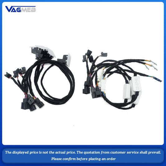 For Audi A6C8 A7, a set of handlebars + storage box + ambient lighting for the armrest