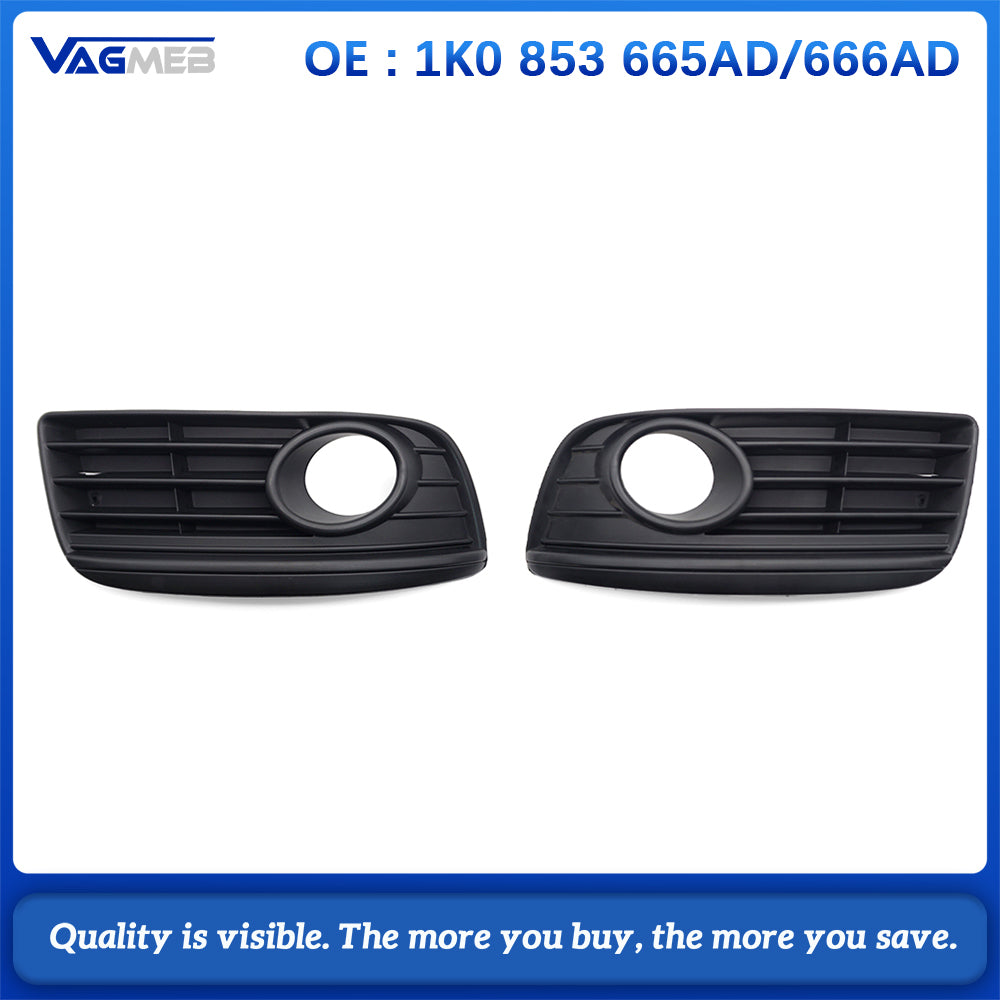 Car Fog Light Cover For VW Golf 5 GT 2006 2007 2008 2009 Front Fog Lamp Grille Accessories 1k0853666AD 1k0853665AD