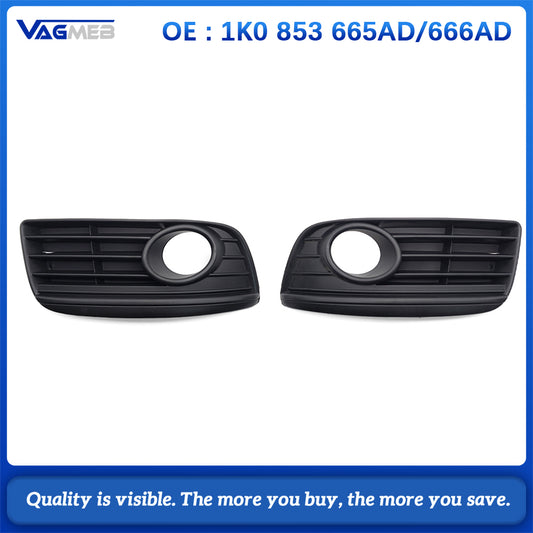 Car Fog Light Cover For VW Golf 5 GT 2006 2007 2008 2009 Front Fog Lamp Grille Accessories 1k0853666AD 1k0853665AD