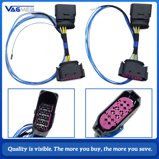 Retrofit halogen to xenon Head light cable wire adaptor For VW Bora