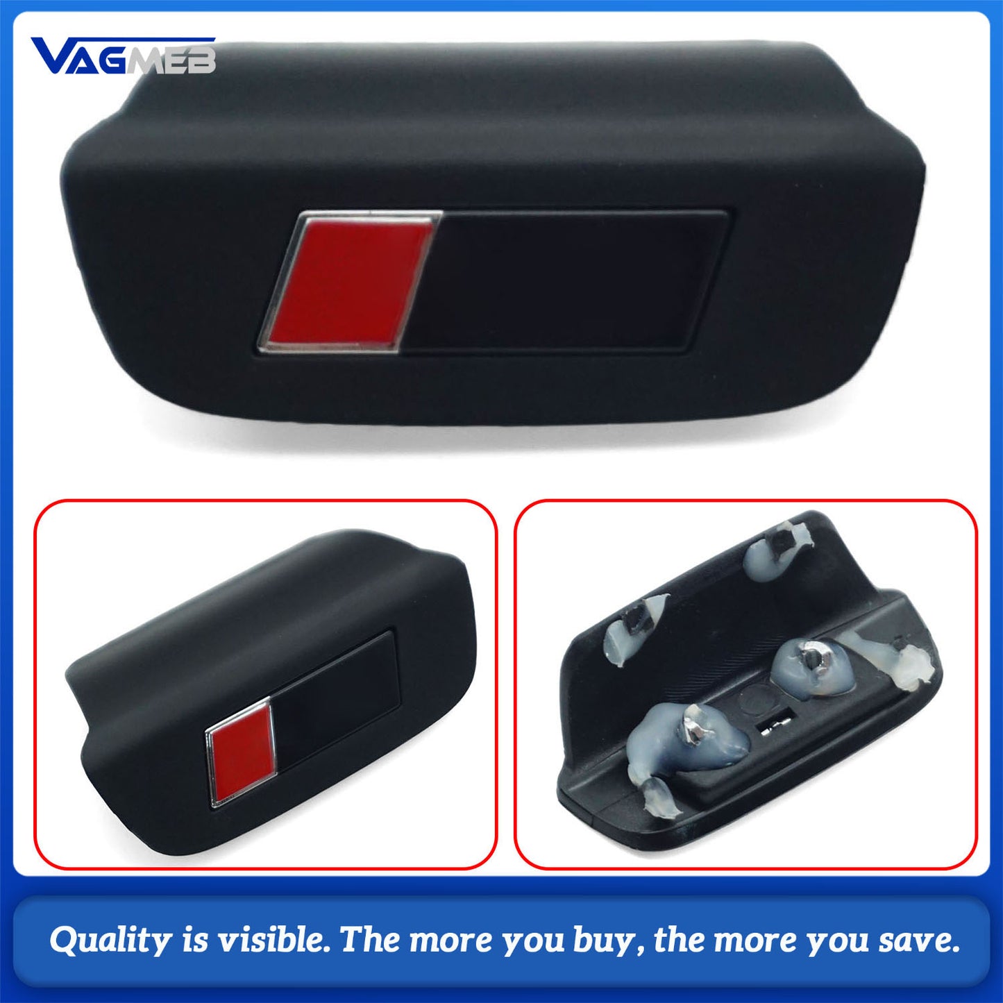 Suitable for Audi R8 LOGO steering wheel button frame decorative cover