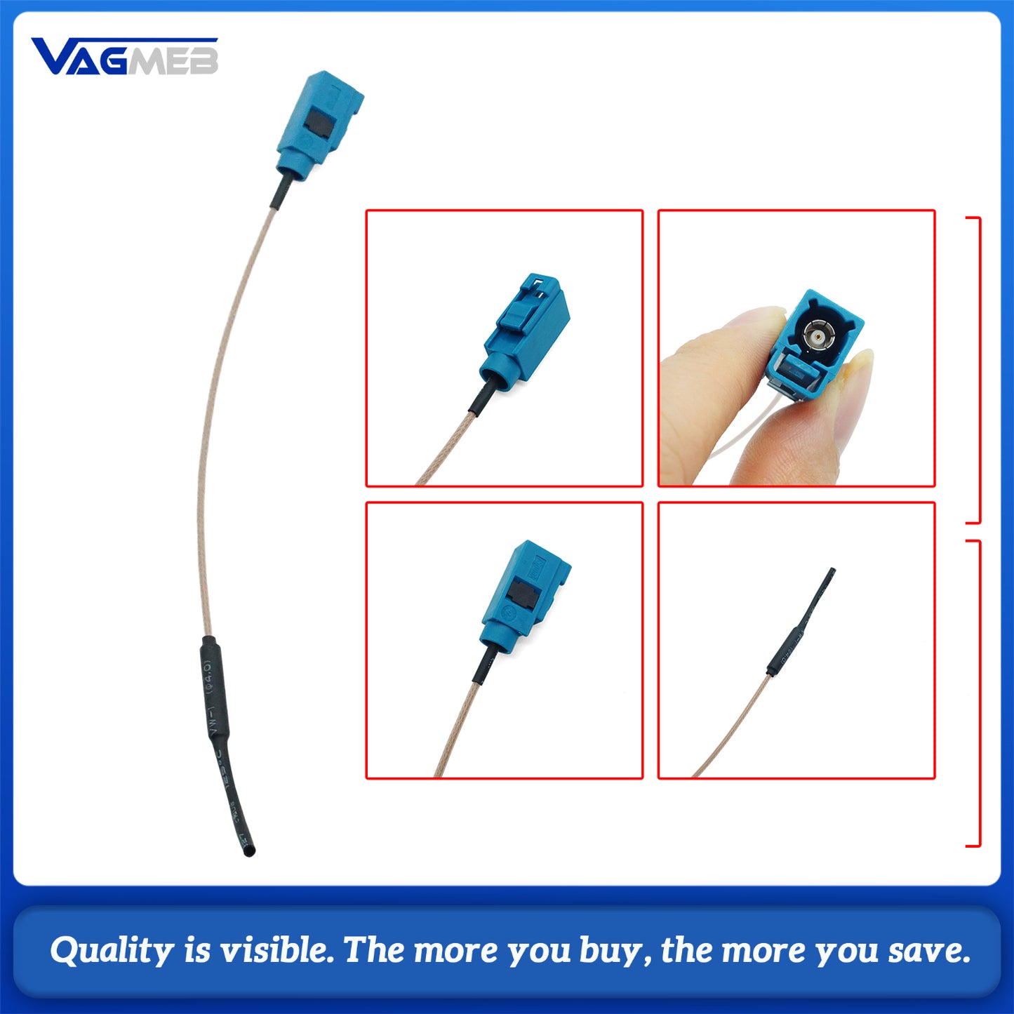 Car WIFI Bluetooth Antenna Aerial Adapter Interface Accessory Auto Wire Harness Antenna Connector Cables for BMW  Main Unit