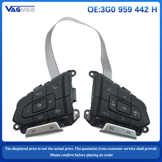Steering Wheel Cover Multi-function Button Fit For VW Golf MK8 Passat B8 3C Polo 3G0 959 442 H