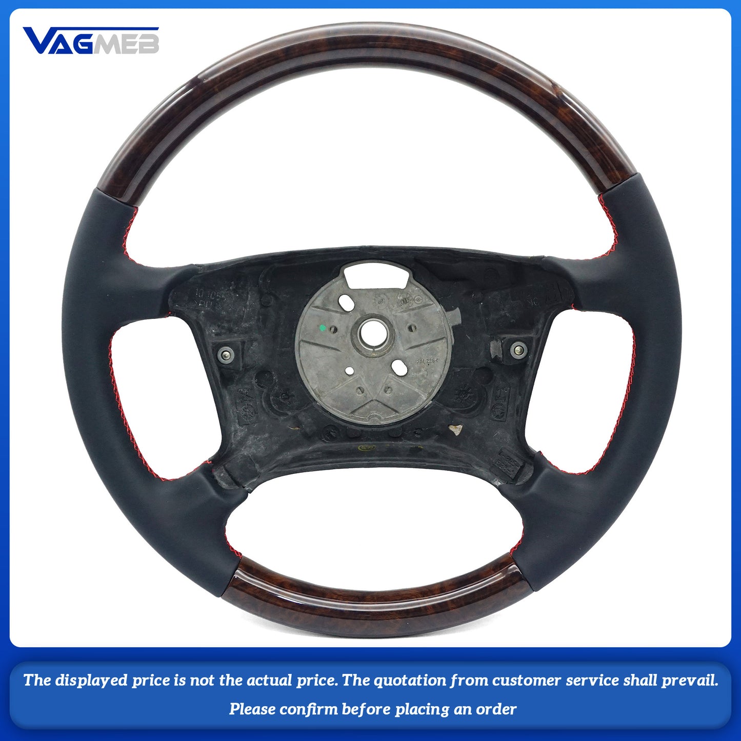 For BMW E39 E38 Exclusive Edition Steering Wheel Muschelahorn Leather Wood