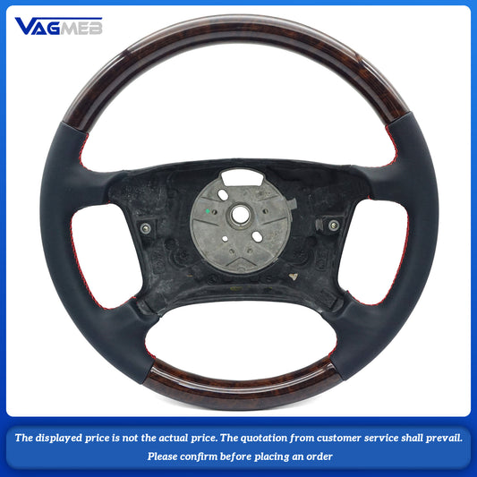 For BMW E39 E38 Exclusive Edition Steering Wheel Muschelahorn Leather Wood