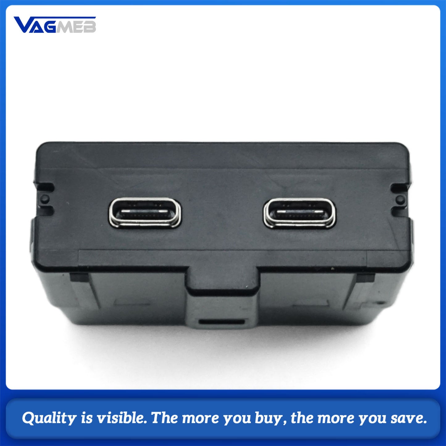 For Audi Q3 2019 Upgrade the rear charging interface USB Type-C interface
