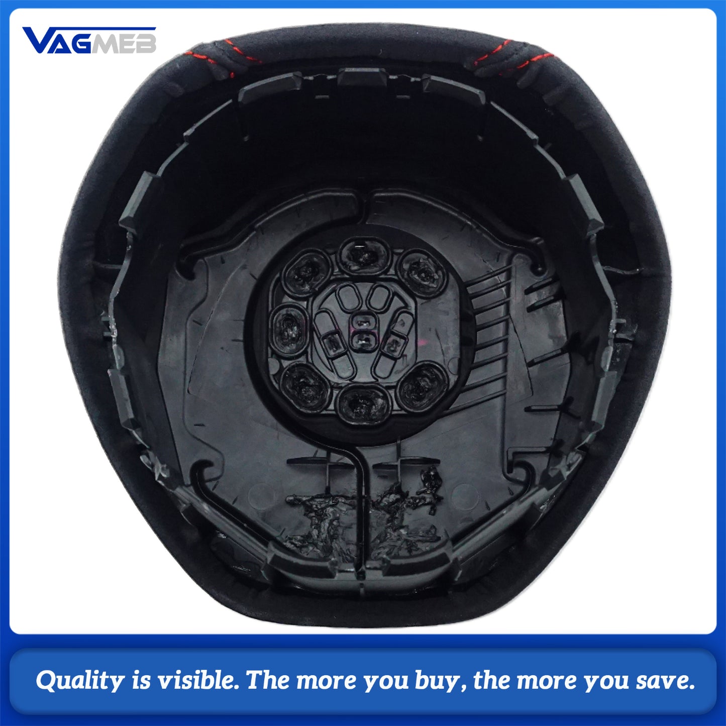 For VW Golf MK7 TSI TDI Carbon Fiber Steering Wheel Manual Car Accessories Red and blue Manual Car Accessorie