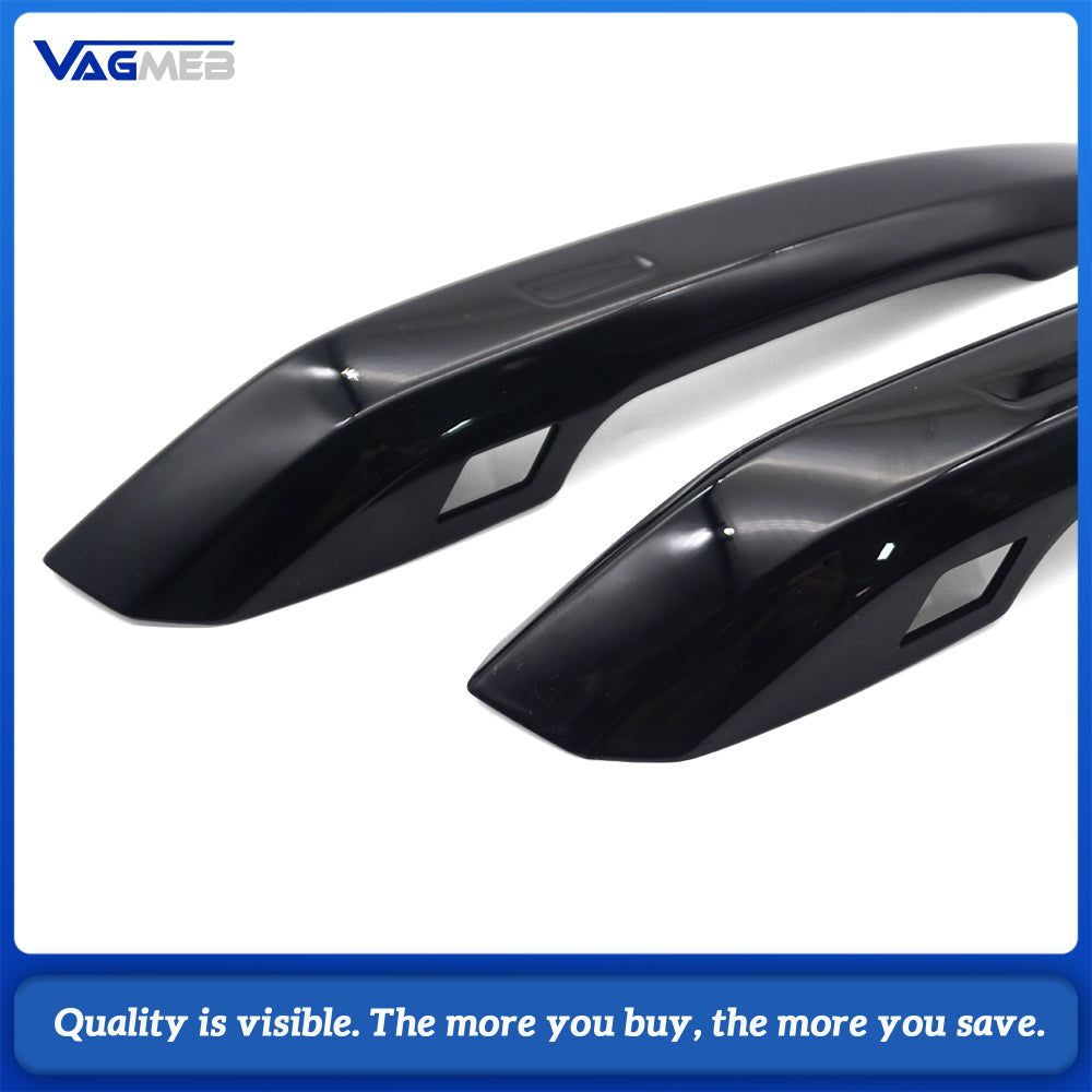 8WD837876/8WD837875/8WD839875 For Audi A4L B9 Exterior Door Handle Cover, Black Painted, FrontRear LeftRight, For 2017-2025 Audi A4 A5 Q5L