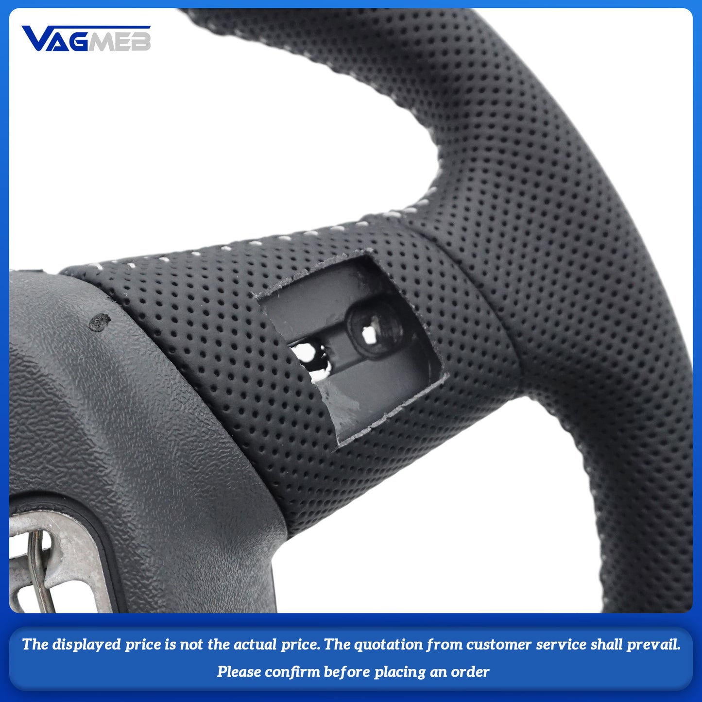 For Audi A6 C8 A7 Custom leather alcantara steering wheel