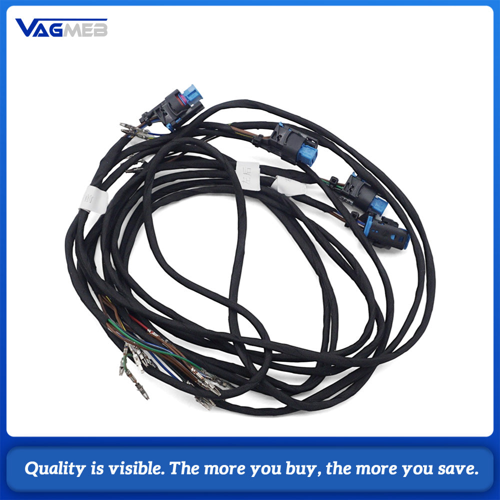 For VW Passat B8 LED Illuminated Outer Door Handle With Wiring Cable, Exterior Door Handle LED Light Car Modification Upgrade Kit