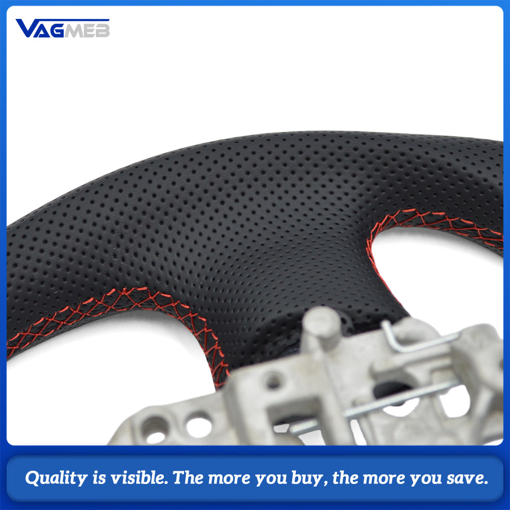 Car Steering Wheel For Toyota 86 /Subaru BRZ 2010-2015 Customized Full Leather Racing Wheel Perforated Leather Steering Wheel