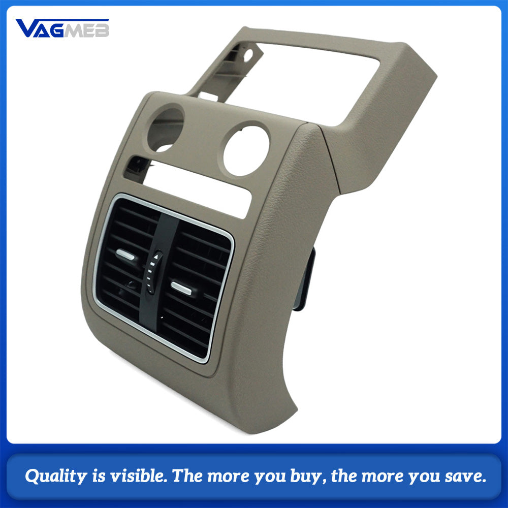 For VW Passat B7 CC 2009-2017 Rear Center Console Air Vent Panel Trim 3AD 864 298K coffee color
