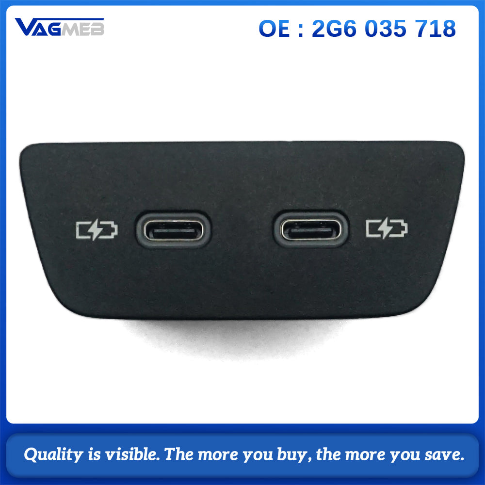 For VW ID3 for T-Roc T-Corss Polo USB Charging Port 2G6 035 718 2G6035718