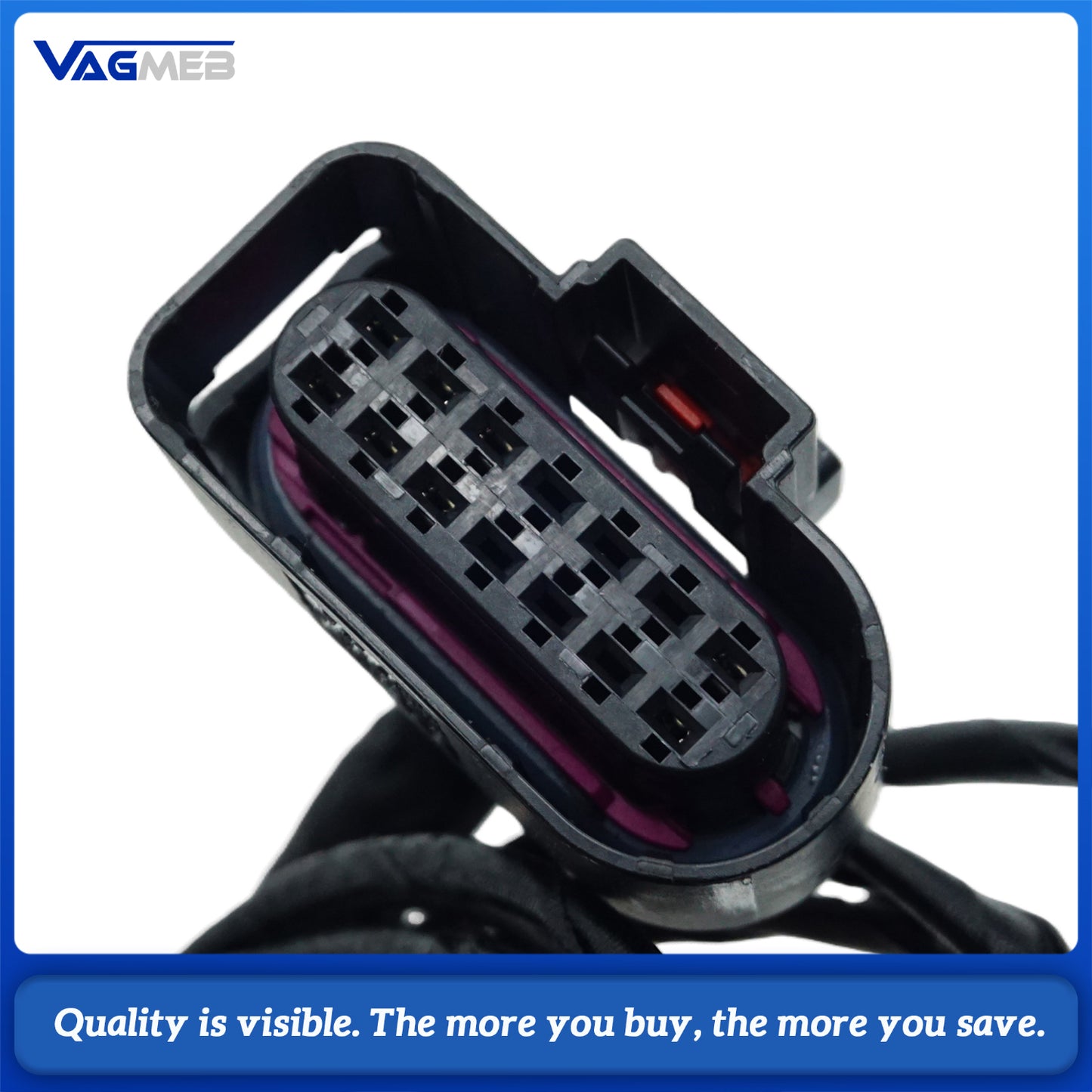 For Audi A6 C8 8 liters of 12-pin wiring harnessUpgrade Wiring Harness with 360° Surround View Camera
