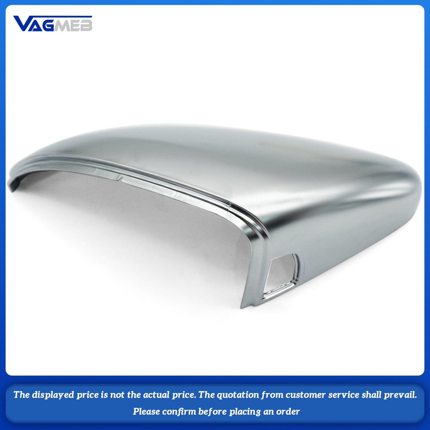 Car Mirror Cover For VW Golf MK7 Matte Chrome Silver Rearview Mirror Cover Protection Cap Car Styling