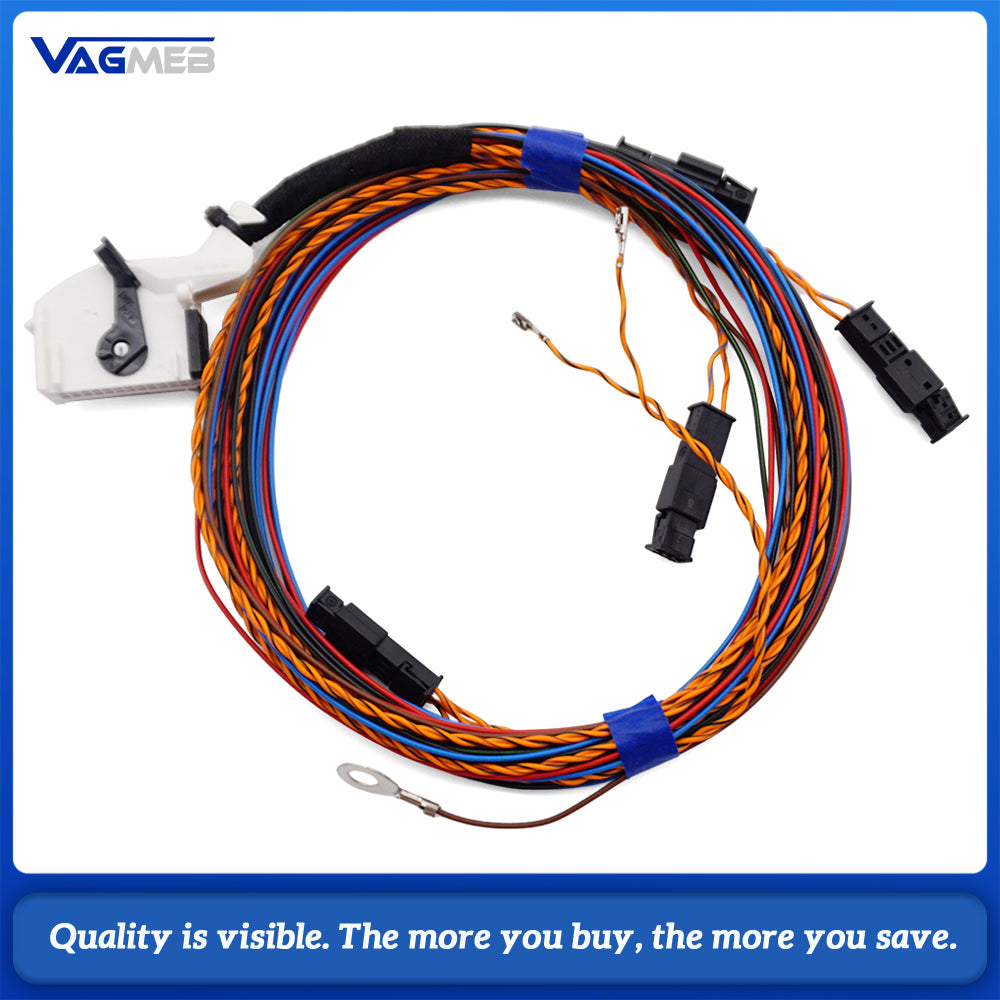 For VW Passat B6 B7 B8 Xenon Headlight Auto Leveling Wiring Harness