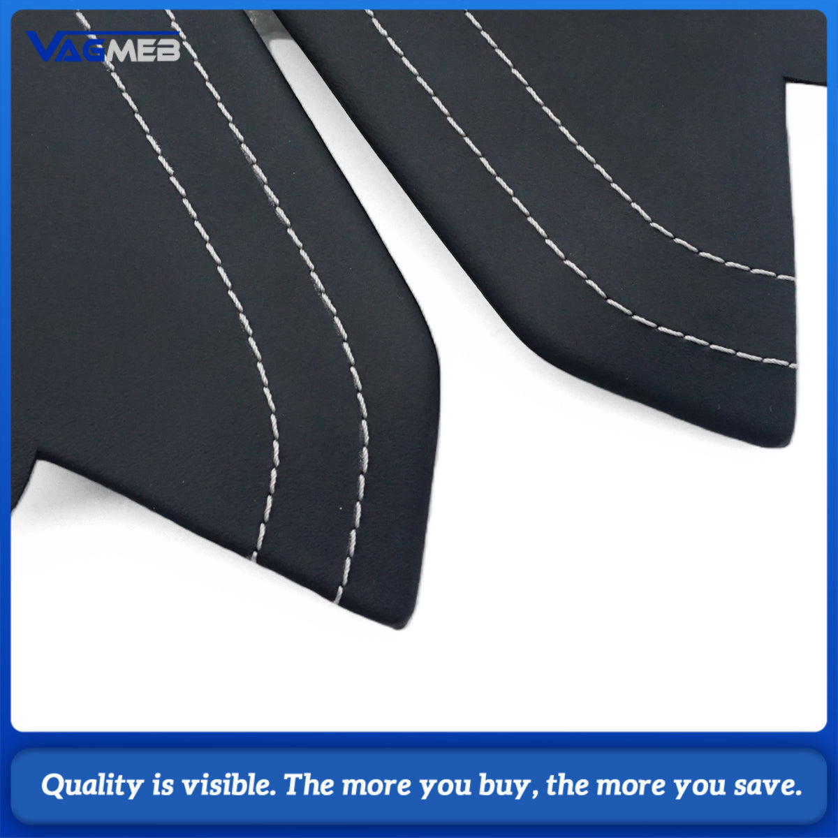 For Audi A6 C8 RS6 C8 custom leather Alcantara white stitch Dashboard cover plate with S RS emblem