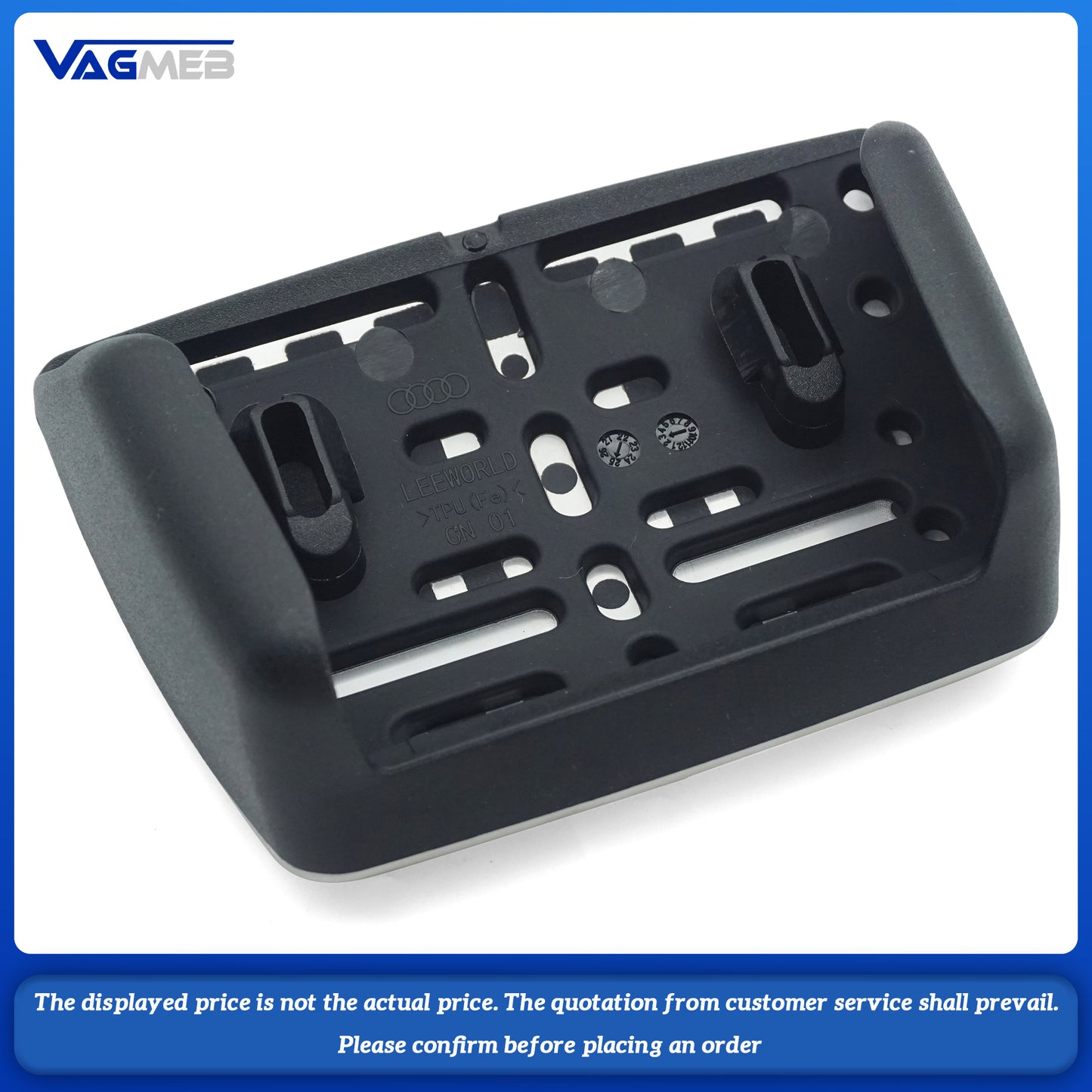 For Audi Q5 FY A6C8 LHD No Drilling AT Car Accelerator Fuel Gas Brake Foot Footrest Dead Pedal Pad Kit Set