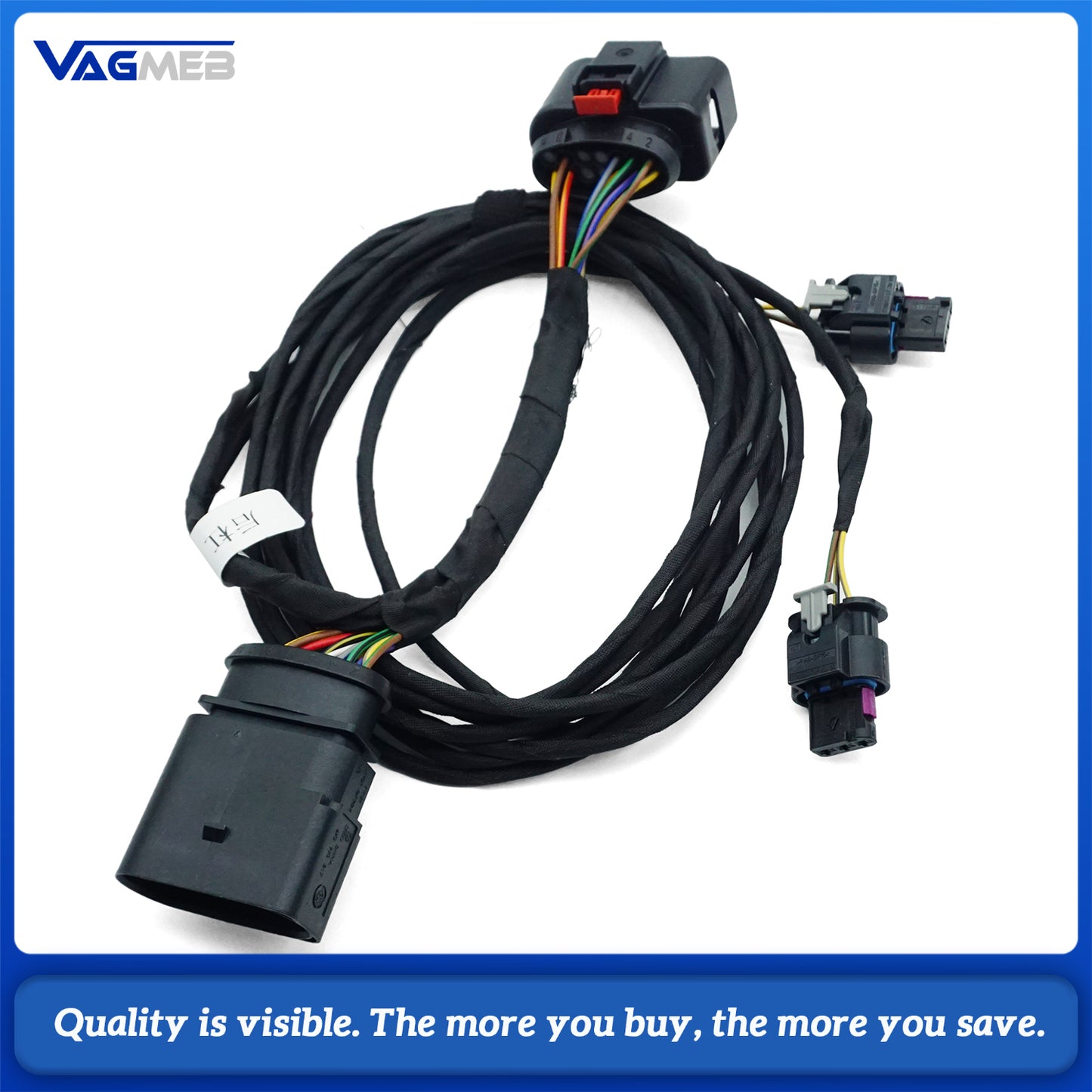 For Audi A6 C8 8 liters of 12-pin wiring harnessUpgrade Wiring Harness with 360° Surround View Camera