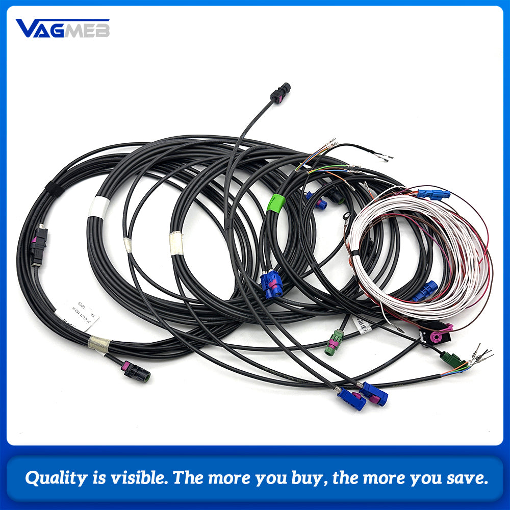 360 Degree Panoramic Bird View Camera System Full Kit For VW Tiguan L R-Line, Car All Round View Camera Set