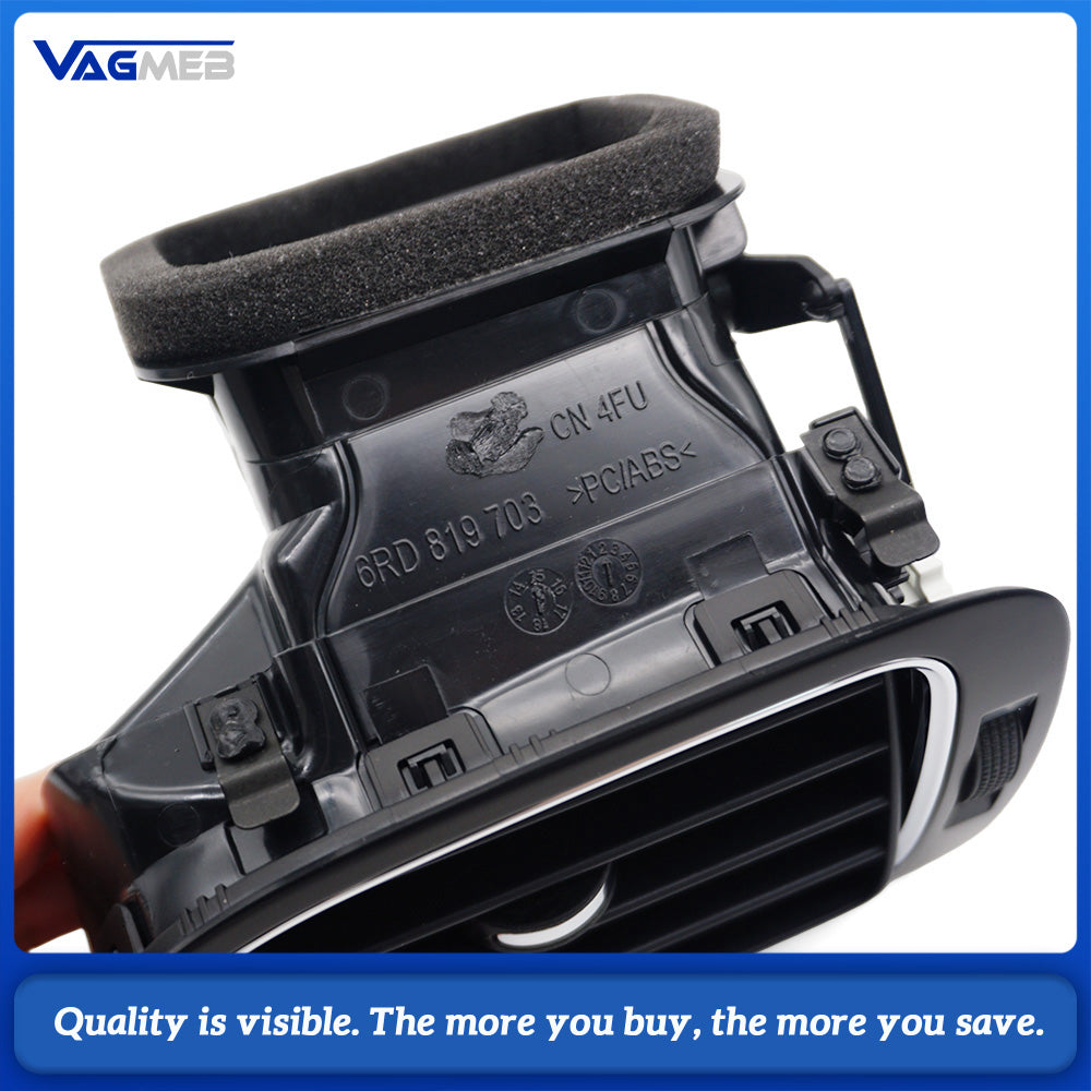For VW Polo Car Front Central Dash Left Right Middle Air Conditioner AC Vent Grille Assembly For VW 2011-2018 6R0819703 6R0819704