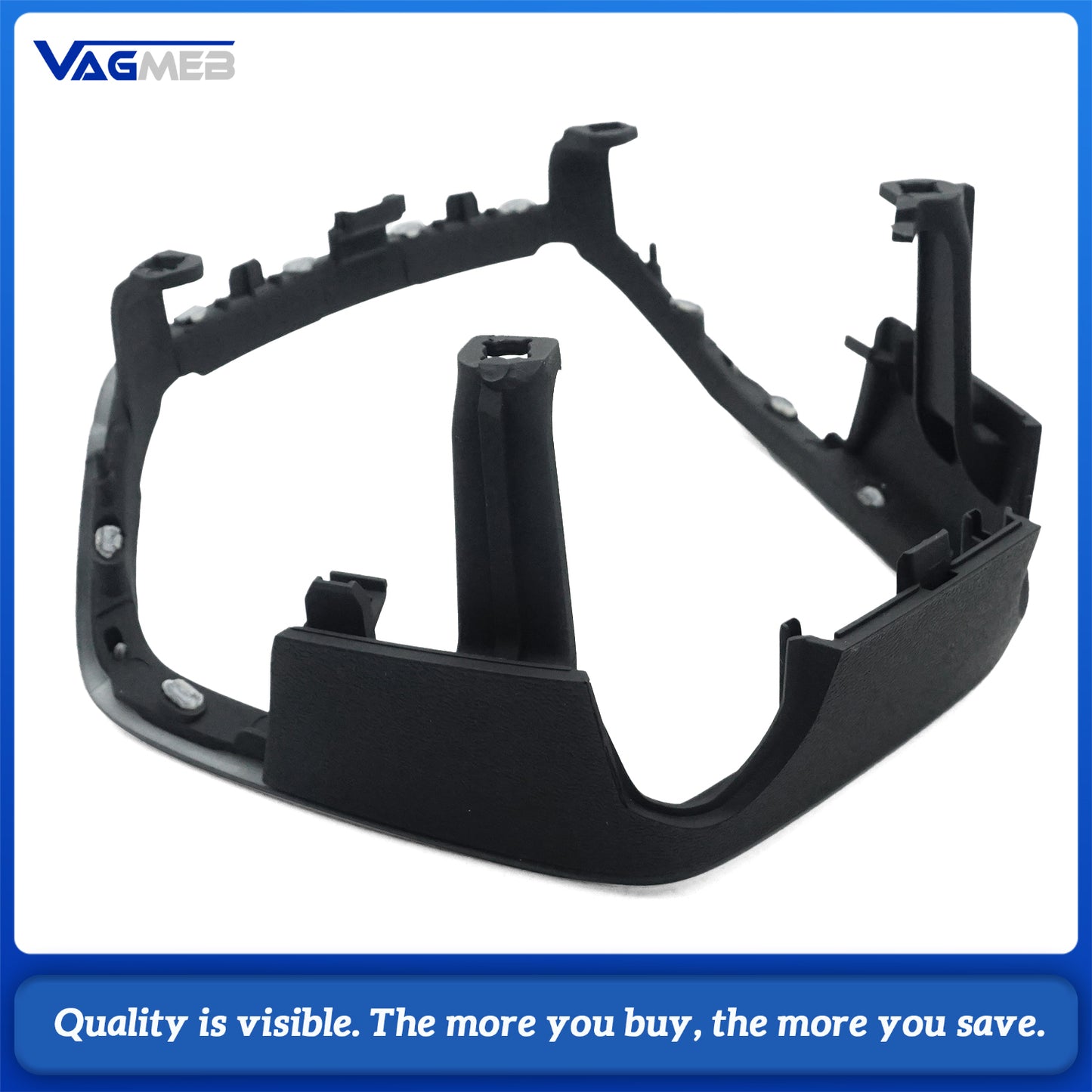 Customize Glossy Black Piano Paint flat bottom Steerinng Wheel Trim for Audi A6C8