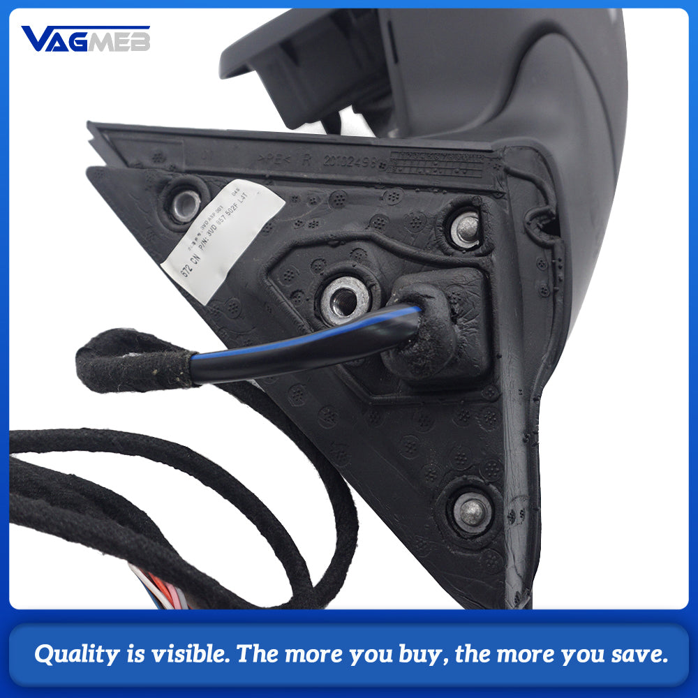 Electric Folding Side Rearview Mirror Assembly Side Mirror Adjust Control Knob Switch With Folding Function 3VD959565A 3VD857501F/502F For Skoda Superb 2019