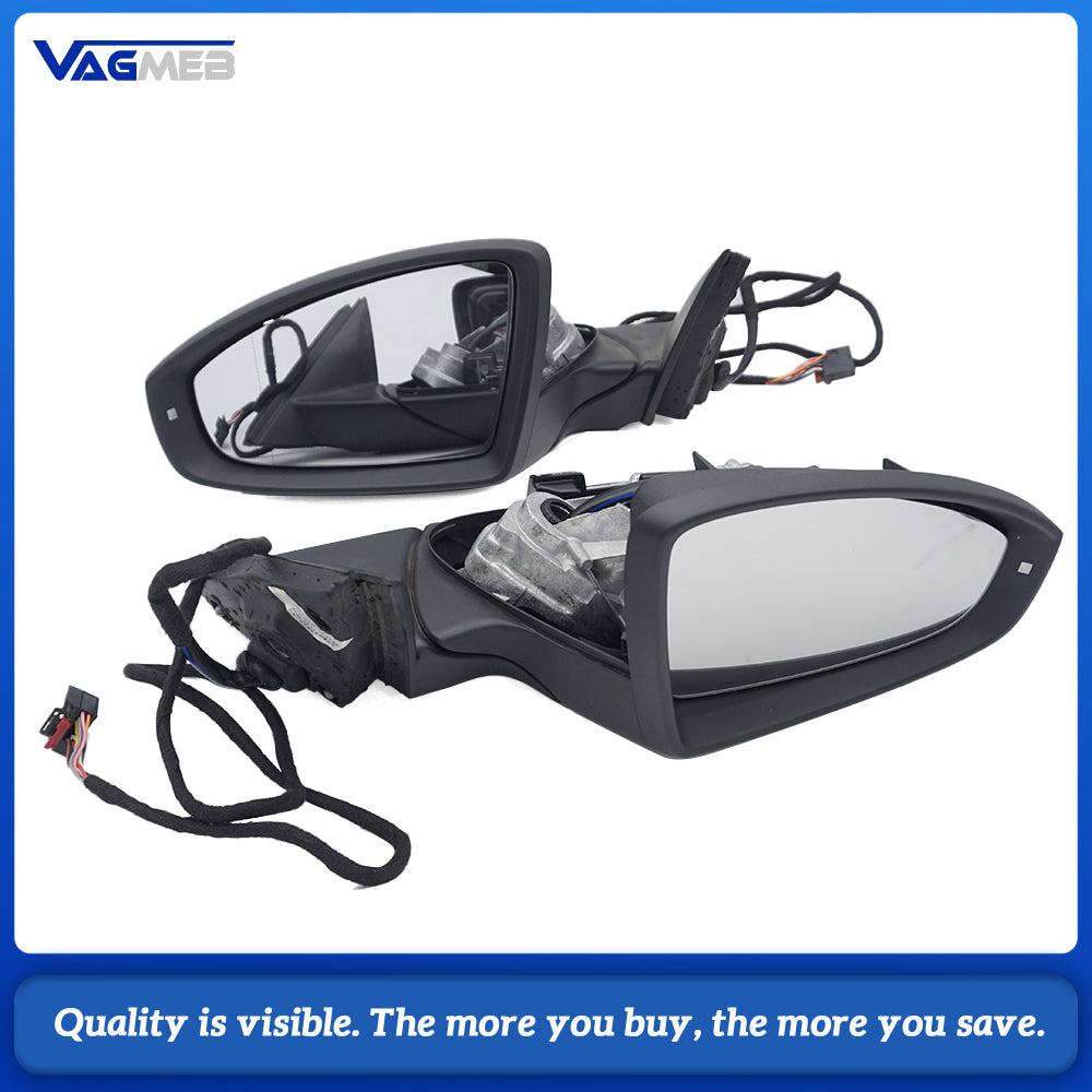 Electric Folding Side Rearview Mirror Assembly Side Mirror Adjust Control Knob Switch With Folding Function 3VD959565A 3VD857501F/502F For Skoda Superb 2019