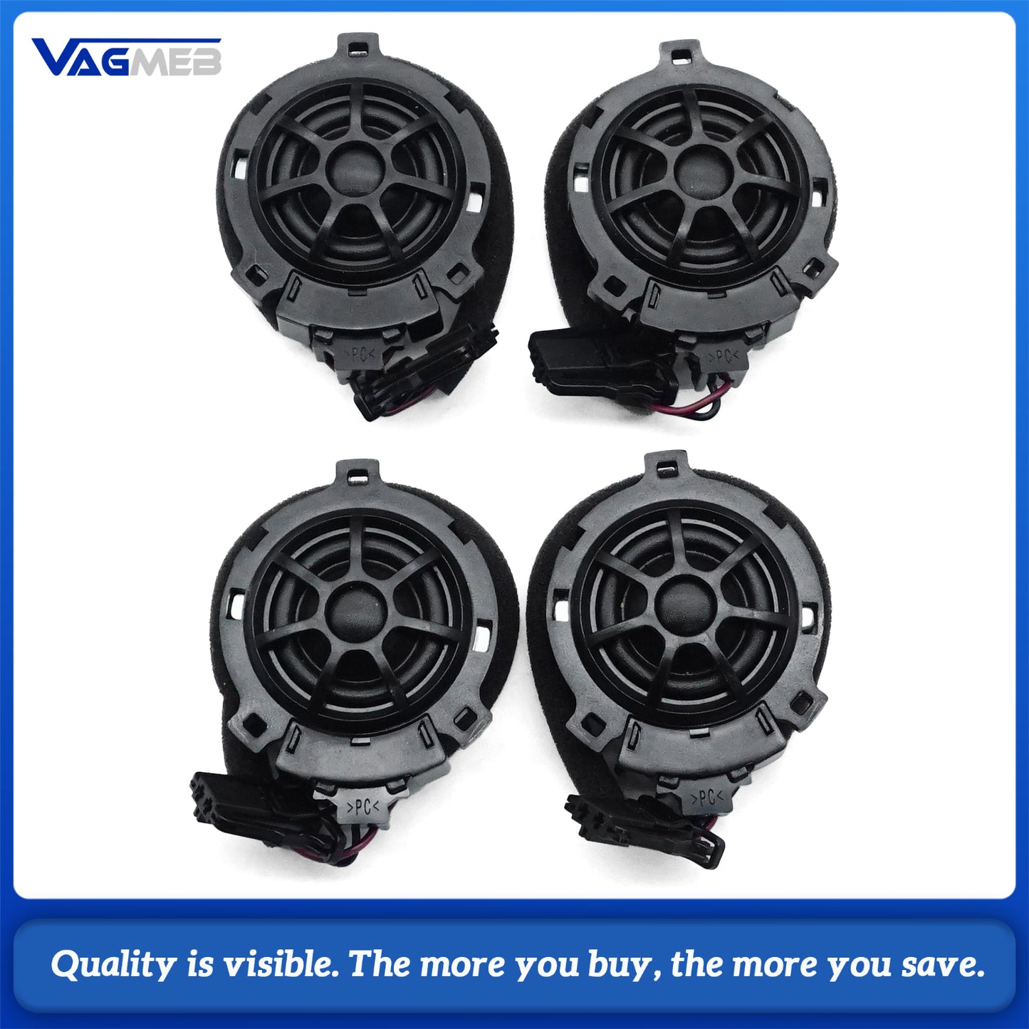 High-Quality Genuine New Premium Dynaudio Fiber Optic Sound System Subwoofers Set For VW Tiguan MK2 2023