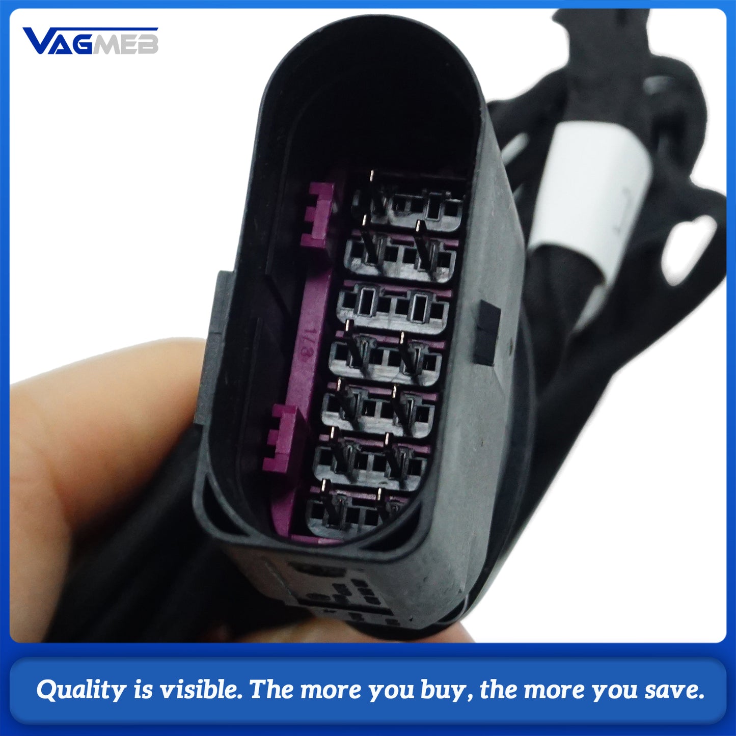 For Audi A6 C8 8 liters of 12-pin wiring harnessUpgrade Wiring Harness with 360° Surround View Camera