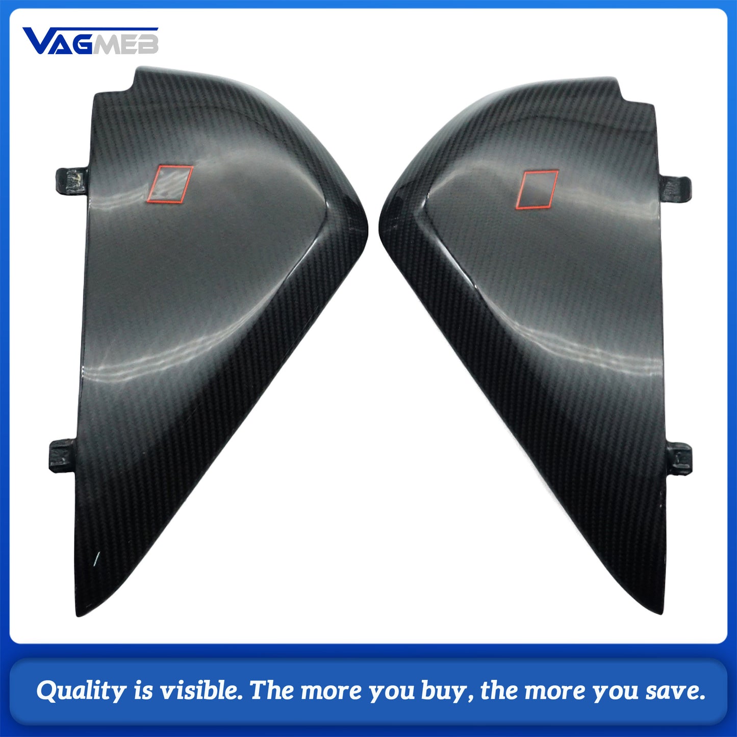 For 2017-2024 Audi A4B9 Gloss Carbon Fiber Dashboard Cover Trim with Embedded RS Logo,Fit Interior Performance Upgrade