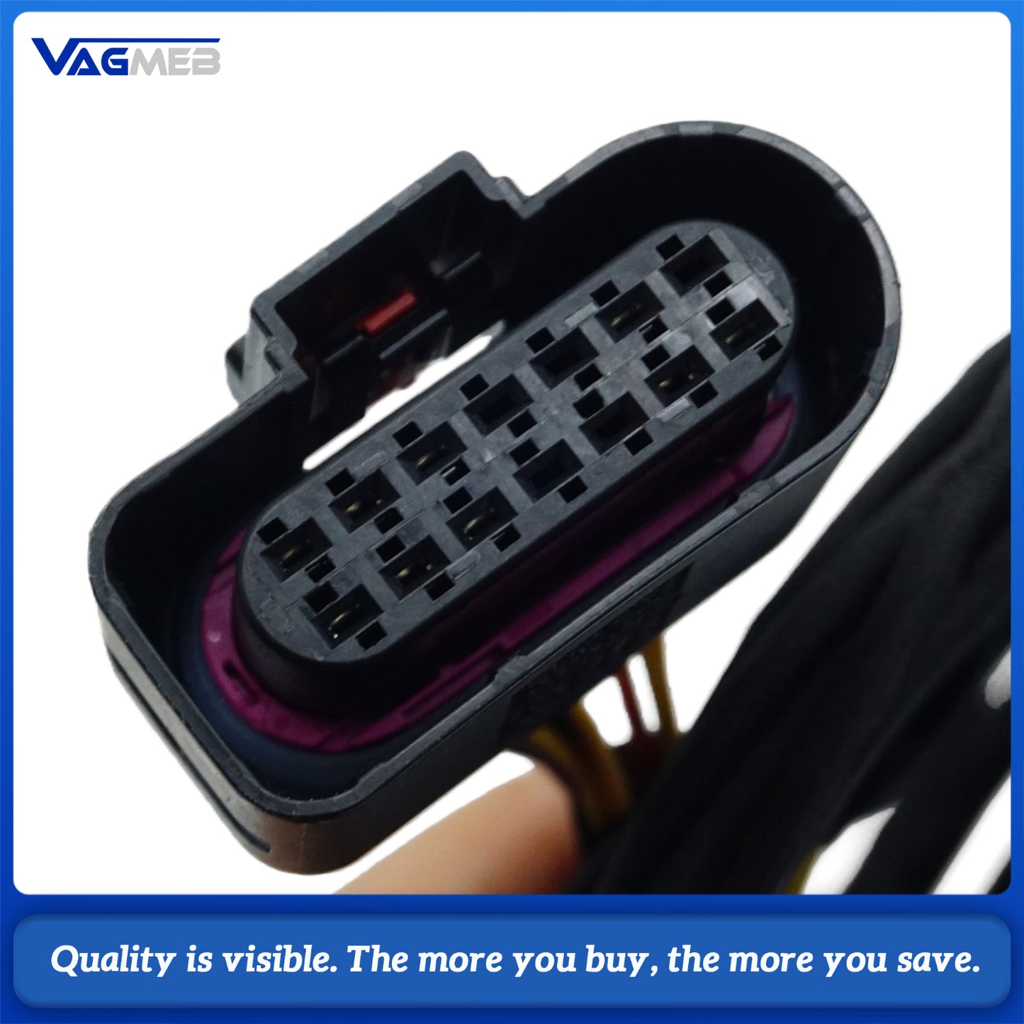 For Audi A6 C8 8 liters of 12-pin wiring harnessUpgrade Wiring Harness with 360° Surround View Camera