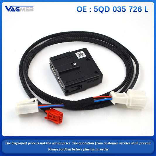 rear seat usb switch for Atlas Tiguan CC Arteon Jetta Golf for Audi Q5 Q3 A4 for Skoda Octavia Kodiaq 5QD 035 726 L
