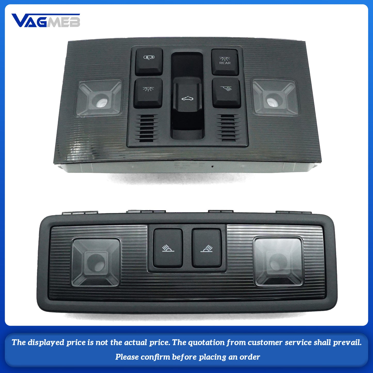 For VW Golf MK7  LED Reading Light Roof Ceiling Dome Lamp