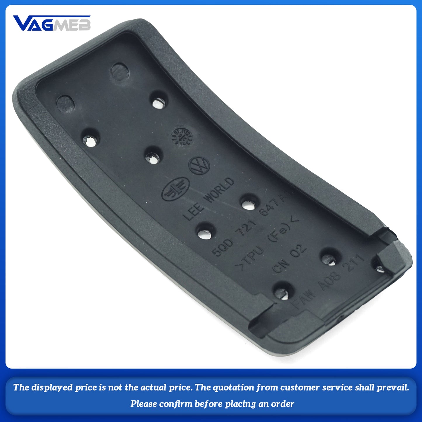 Stainless Steel Pedal Cover For VW Golf MK7 MK8 GTi MK7 Polo  Passat B8 Audi A3 Q2L Q3