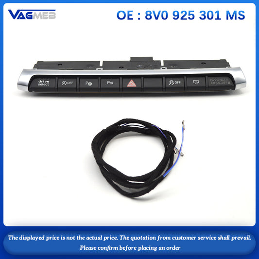 white light original 8V0 925 301 MS For Audi A3 8V PDC Switch parking PLA OFF drive select switch