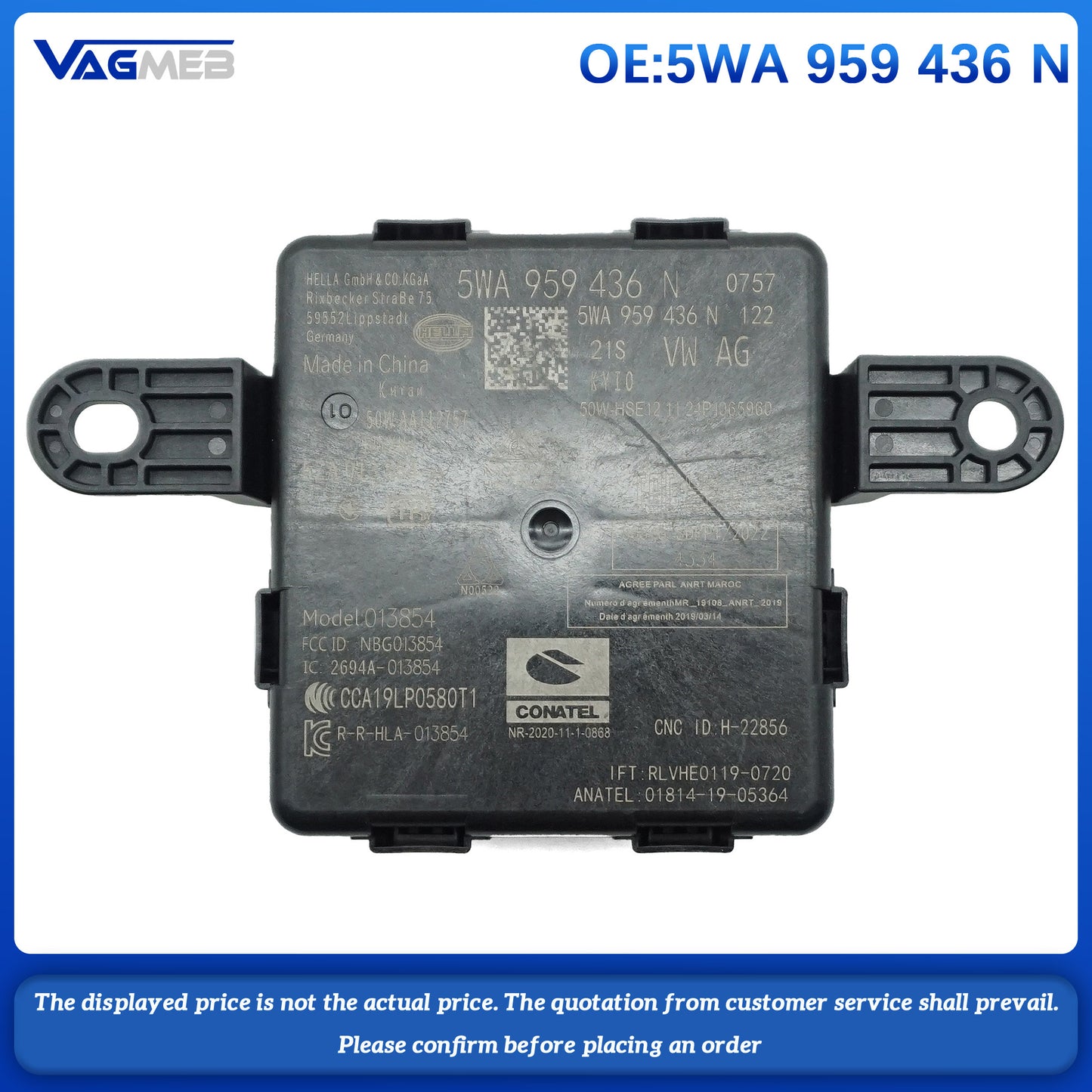 For VW Golf MK8 Comfort Entry Module 436N 5WA 959 436N