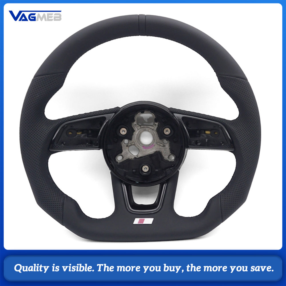 For Audi A4 B9 Fully Perforated Leather Steering Wheel