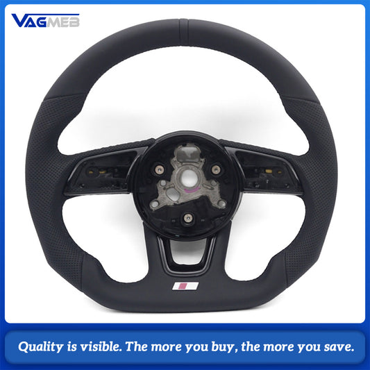For Audi A4 B9 Fully Perforated Leather Steering Wheel