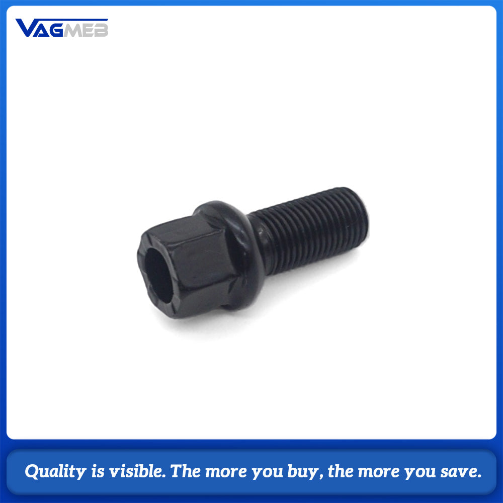 M14-1.5 Black Wheel Hub Screws Replacement For Audi A4 B8 B9 A6 C7 C8 Ball Seat Lug Bolts