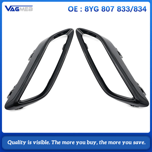 Car Exhaust Tail Throat Frame Decoration Cover Stickers Trim For Audi A3 8Y 2021 2022 Sporty Exterior Pipe Accessories 8YG 807 833 834