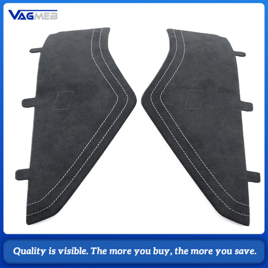 Premium Alcantara Dashboard Cover Fit for Audi A6C8 Red  Stitching , RS  S Emblem Logo