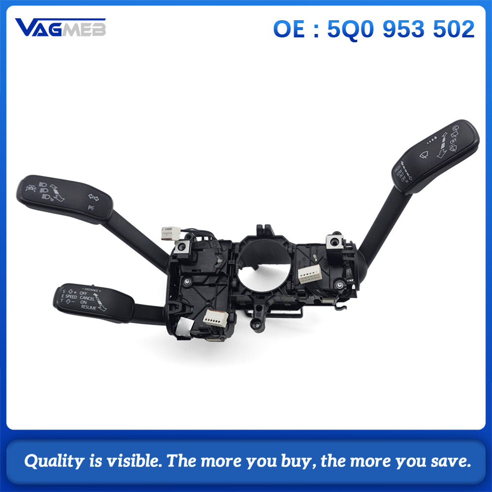 Steering Column Combination Multi‑Function Switch OE 5Q0 953 502 For VW MQB Golf Passat Tiguan Skoda Octavia Seat
